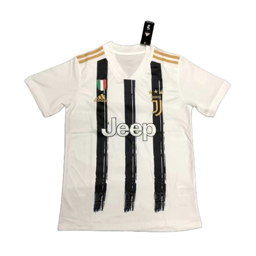 Tailandia Camiseta Juventus Replica Primera Ropa 2020/21 Negro Blanco